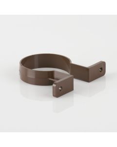 RAINWATER 68mm ROUND DOWNPIPE BRACKET - BROWN