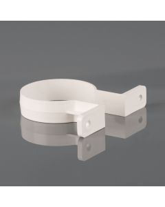RAINWATER 68mm ROUND DOWNPIPE BRACKET - WHITE