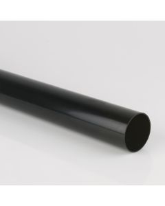 RAINWATER 68mm X 4M P/E ROUND DOWNPIPE - BLACK