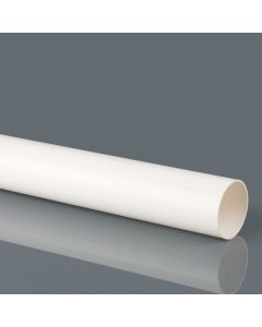 RAINWATER 68mm X 4M P/E ROUND DOWNPIPE - WHITE