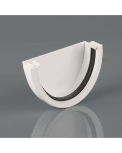 RAINWATER DEEPSTYLE EXTERNAL STOPEND WHITE