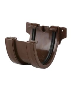 RAINWATER DEEPSTYLE GUTTER UNION BRACKET BROWN