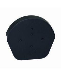 EASY-TRIM HALF ROUND RIDGE CAP - BLACK