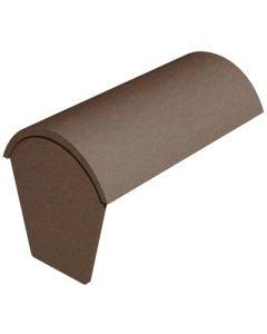 MARLEY SEGMENTAL BLOCK END RIDGE - BROWN