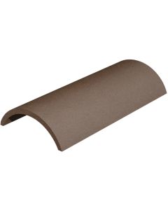 MARLEY THIRD ROUND HIP TILE (457 x 219mm) - SMOOTH BROWN