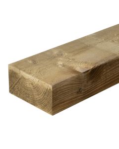 LARGE TIMBER SLEEPER 10'' x 5'' x 8ft (250 x 125 x 2400mm) - GREEN TREATED
