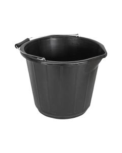 BUILDERS BUCKET (3 GALLON) 14 ltr - BLACK