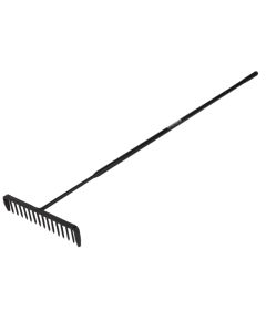 ROUGHNECK STEEL HANDLE 16 ROUND TEETH TAR RAKE 400mm