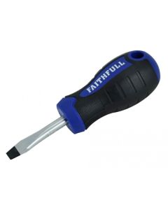 FAITHFULL SOFT GRIP SCREWDRIVER FLARED 38 x 6.5mm