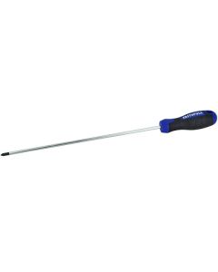 FAITHFULL SOFT GRIP SCREWDRIVER POZI NO1 250mm LONG REACH