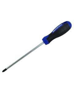 FAITHFULL SOFT GRIP SCREWDRIVER POZI NO2 150mm