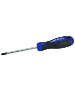 FAITHFULL SOFT GRIP SCREWDRIVER PHILLIPS NO2 100mm