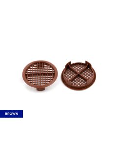 TIMLOC CIRCULAR SOFFIT VENT BROWN