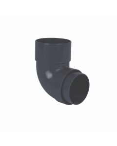 RAINWATER 68mm ROUND DOWNPIPE 112.5 DEG OFFSET BEND