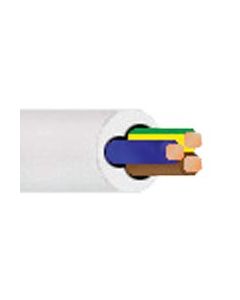 SPARKPAK3183Y 3 CORE 6A ROUND FLEX WHITE  5m x 1.5mm