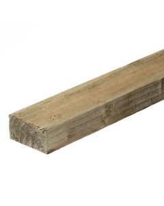 TANALISED TREATED FENCE RAIL 38 x 75mm  -  GREEN