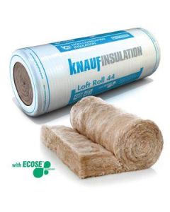KNAUF LOFT ROLL 44 EARTHWOOL INSULATION 13.89m² Pk - 100mm