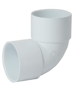 SOLVENT WASTE 90DEG  BEND WHITE 40mm