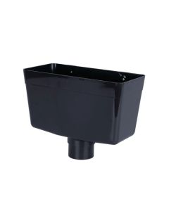 RAINWATER 68mm ROUND DOWNPIPE HOPPER  - BROWN