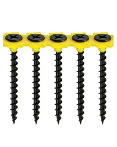 TIMCO COLLATED DRYWALL SCREW 3.5 x 38mm BLACK PHOSPHATE COURSE THREAD QTY 1000